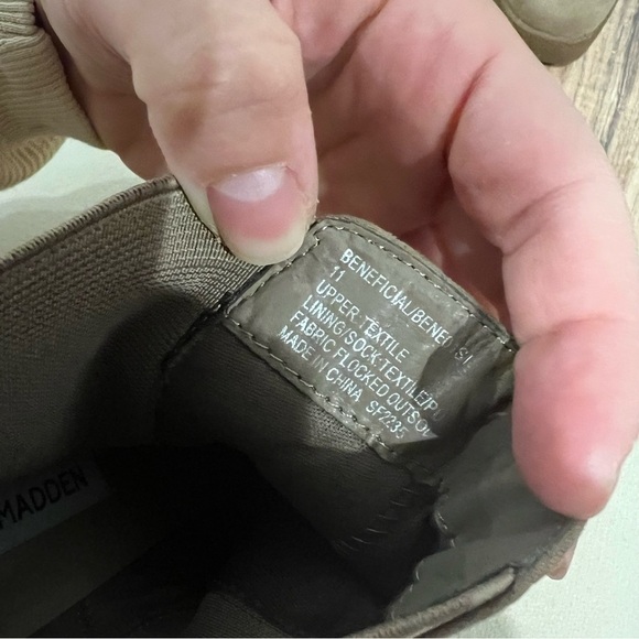 Steve Madden Nude Suede Platform Y2K Chunky Block Heel Boots - Picture 6 of 11